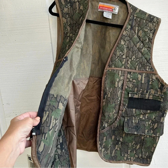 Men’s Vintage Deadstock Winchester Conceal Hunting Shooting Camo Vest - Picture 5 of 14